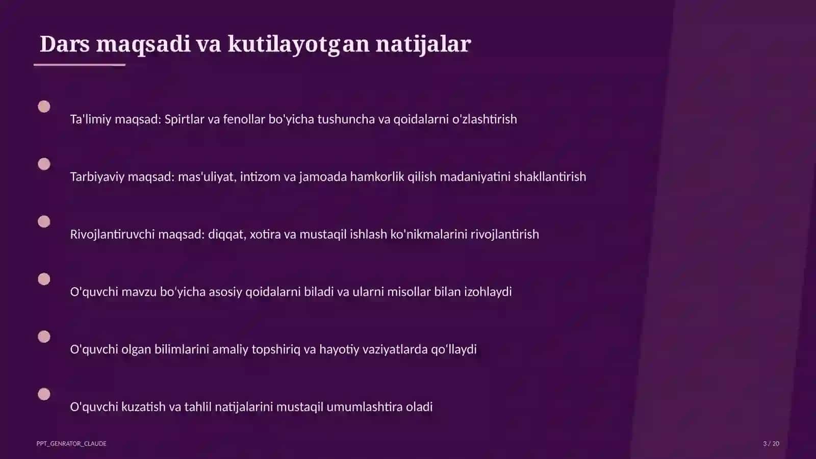 Spirtlar va fenollar (10-sinf) 3
