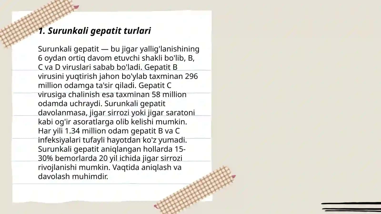 Surunkali gepatitlar 3