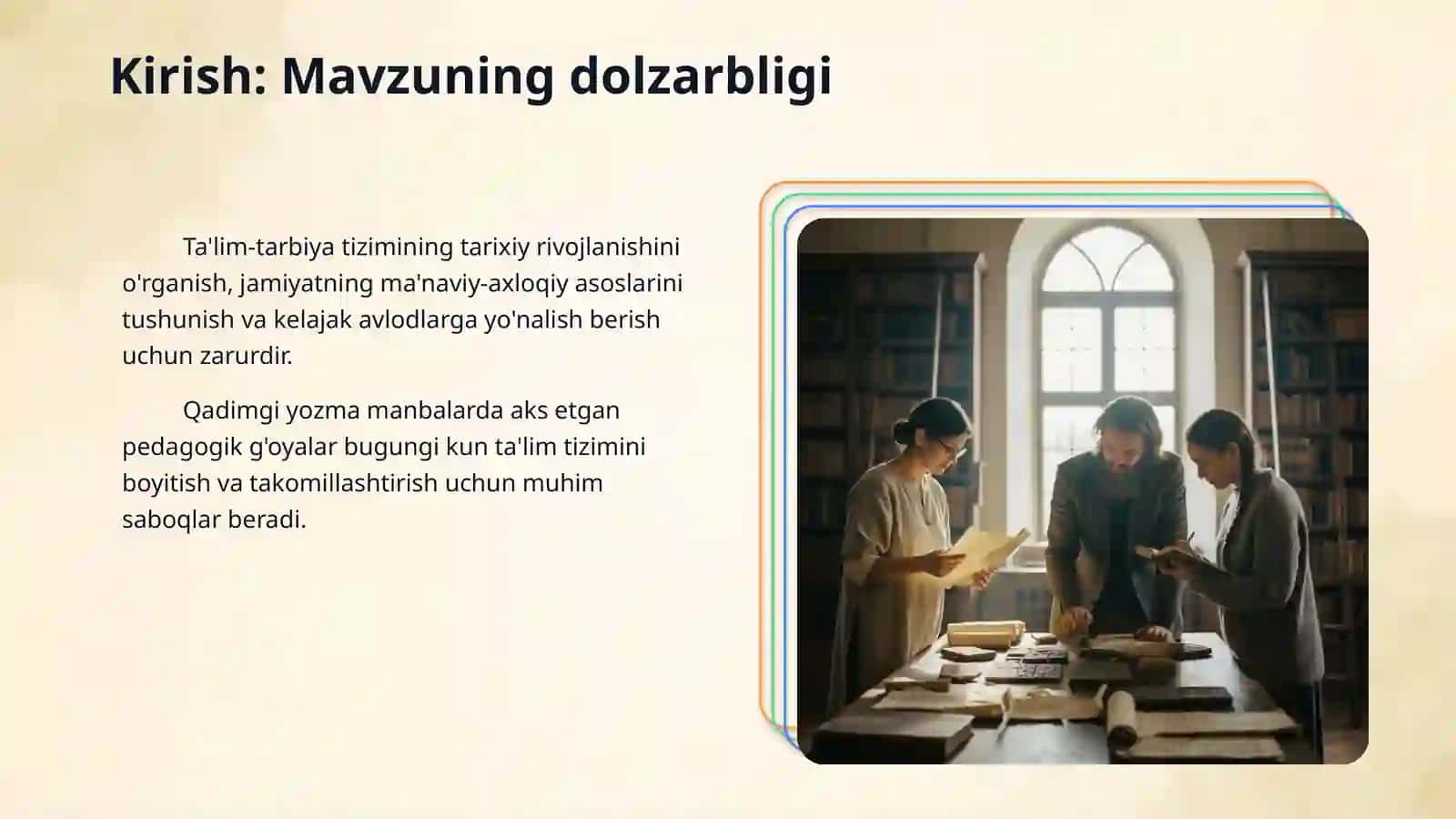 Eng qadimgi yozma manbaalarda ta'lim tarbiyaga oid fikrlar 3