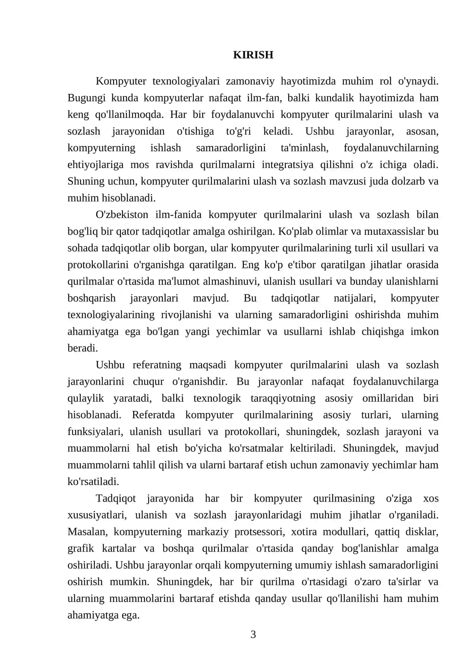 Kompyuter qurilmalarini ulash va sozlash 3