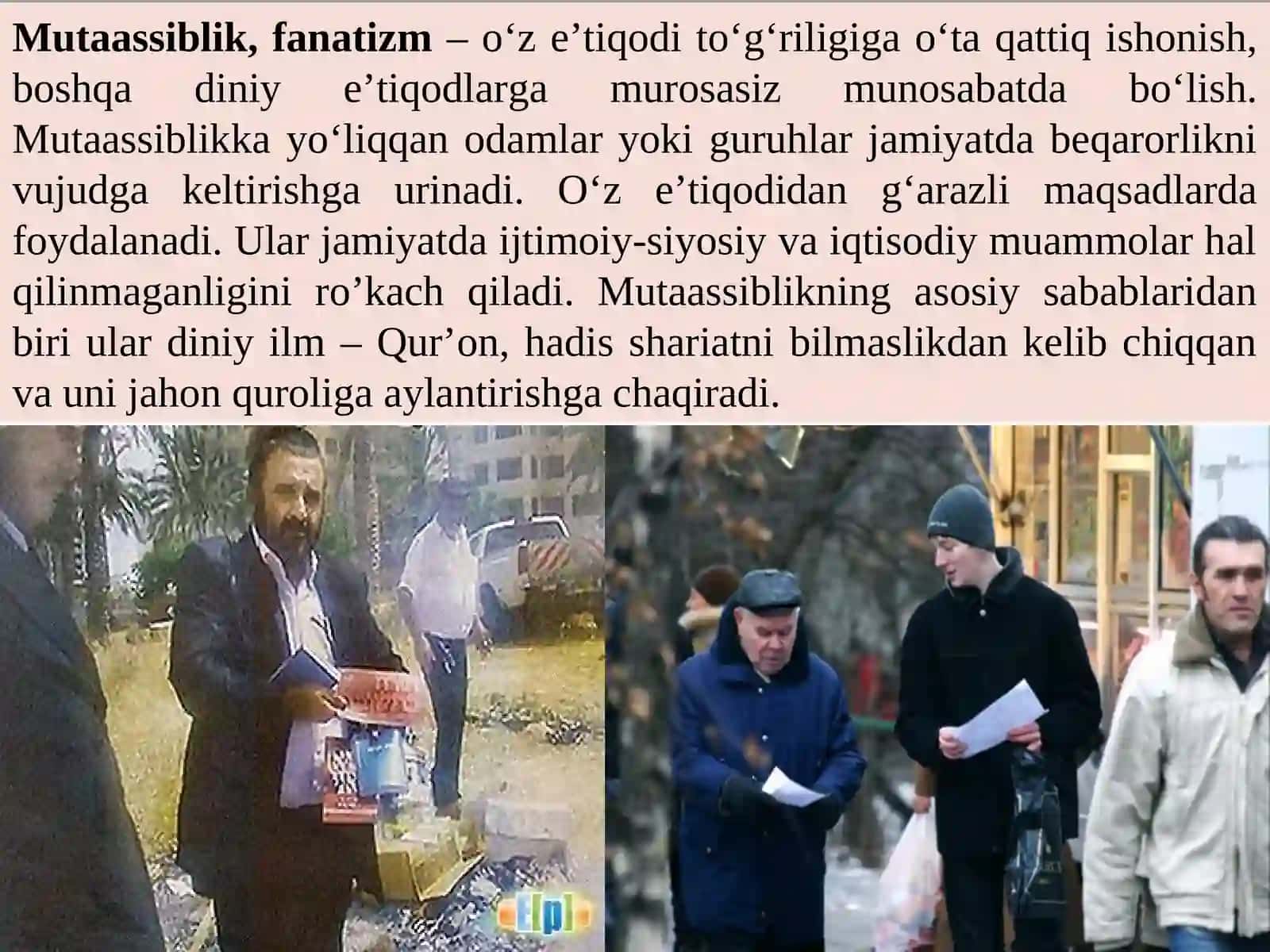 Diniy fundamentalizm, radikalizm va terrorizm havfsizlikka tahdid 3