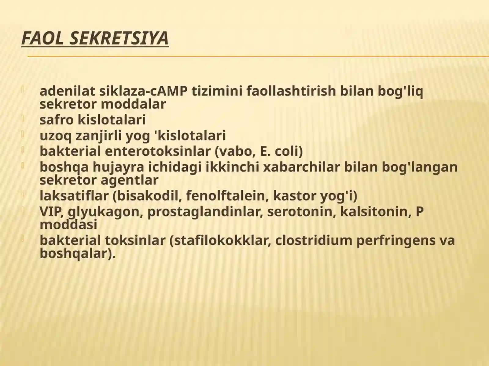 Diareya sindromli kasalliklarni differentsial diagnostikasi va davolash tamoyillari 3