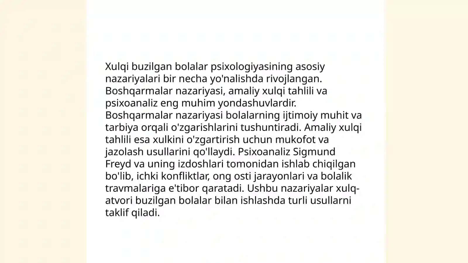 Xulqi oğishgan bolalar psixologiyasi muommosiga nazariy yondashuvlar 3