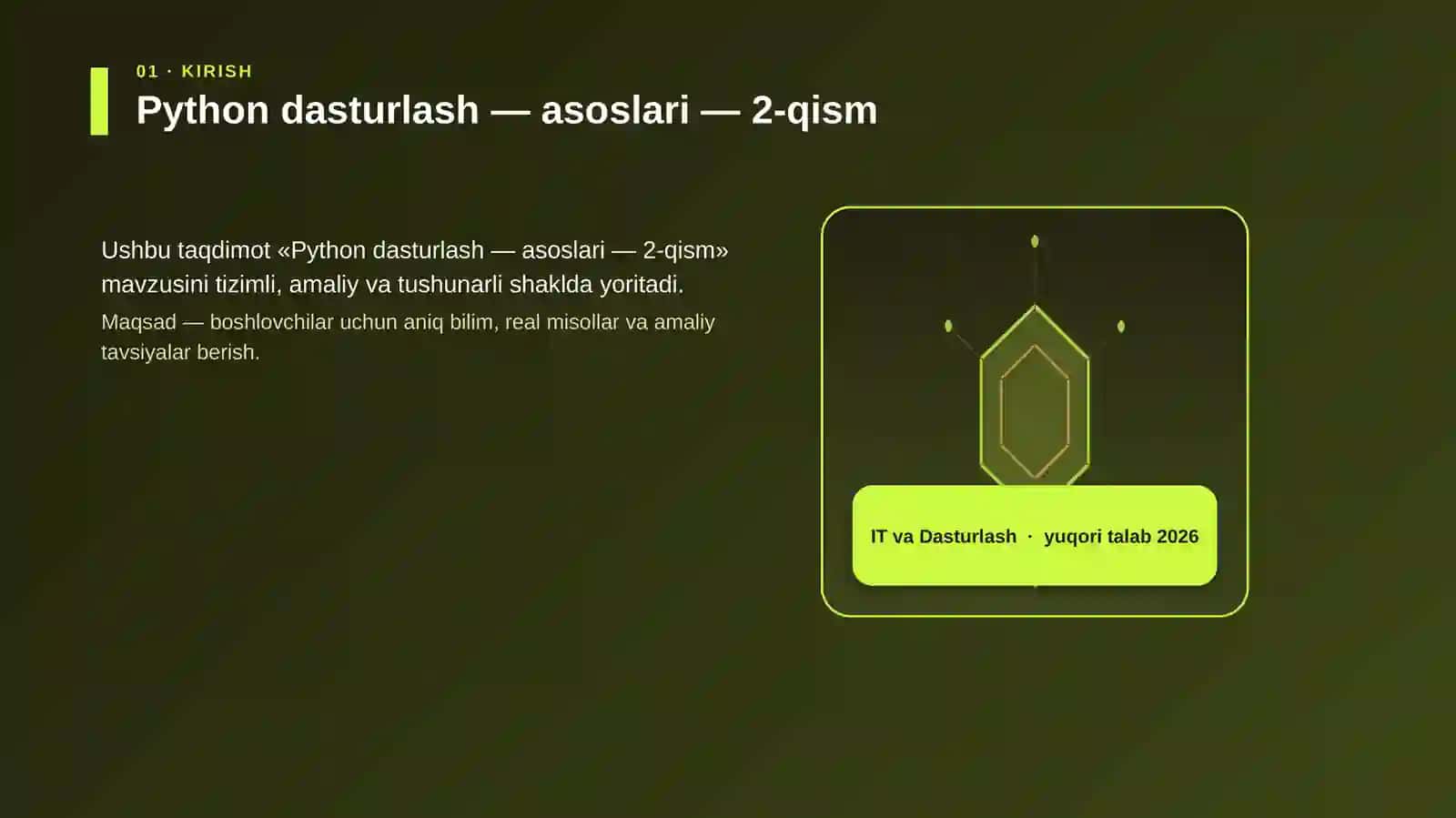 Python dasturlash — asoslari — 2-qism 3