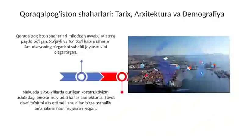 Qoraqalpog'iston shaharlari undagi bozorlari va savdo 3