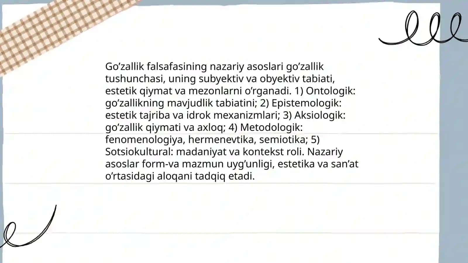 Go’zallik falsafasi 3