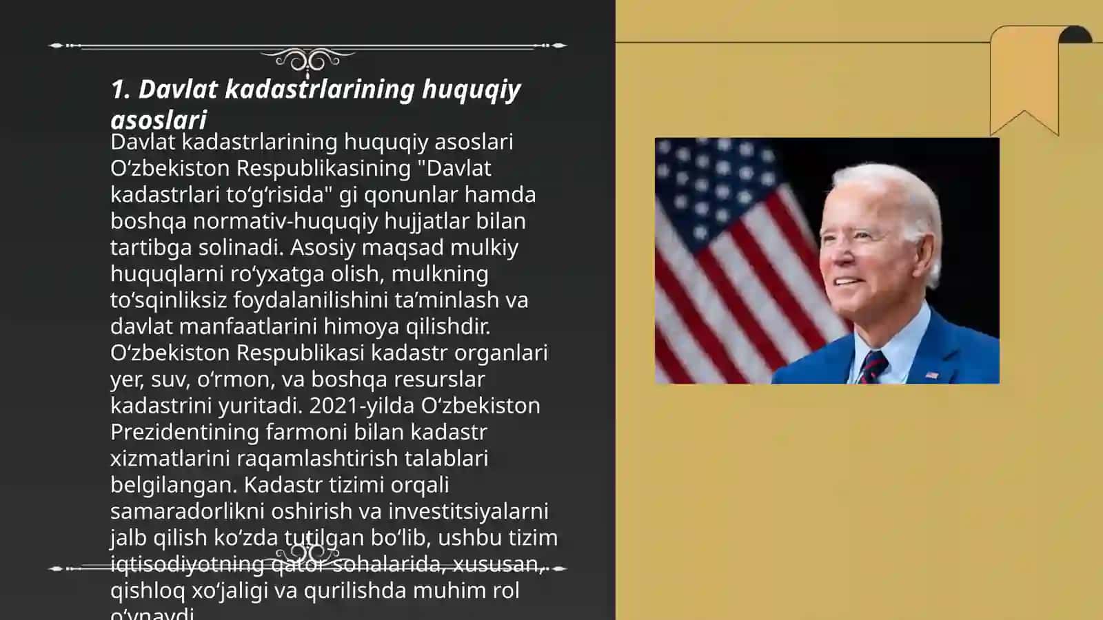 Davlat kadastrlarining huquqiy taminoti 3