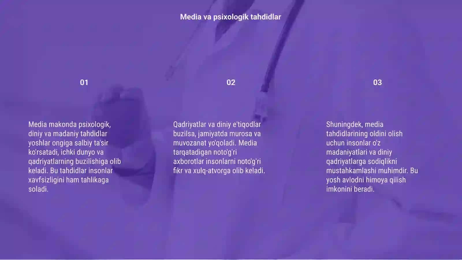 Media makonda psixologik diniy va madaniy tahdidlar 3
