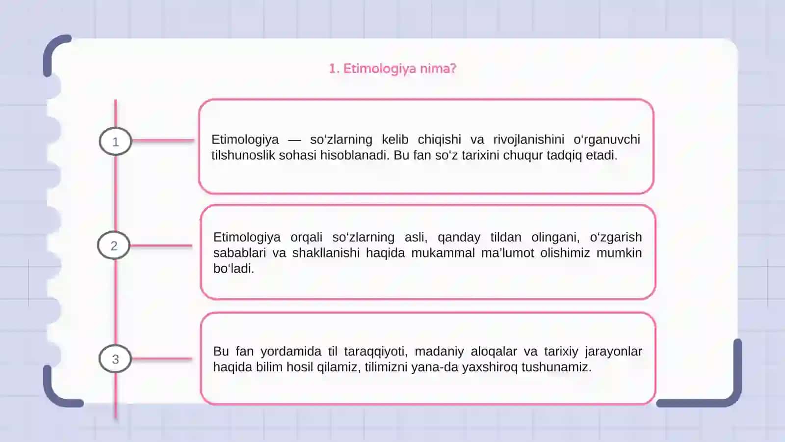 Etimalogiya- tillarning kelib chiqishi 3