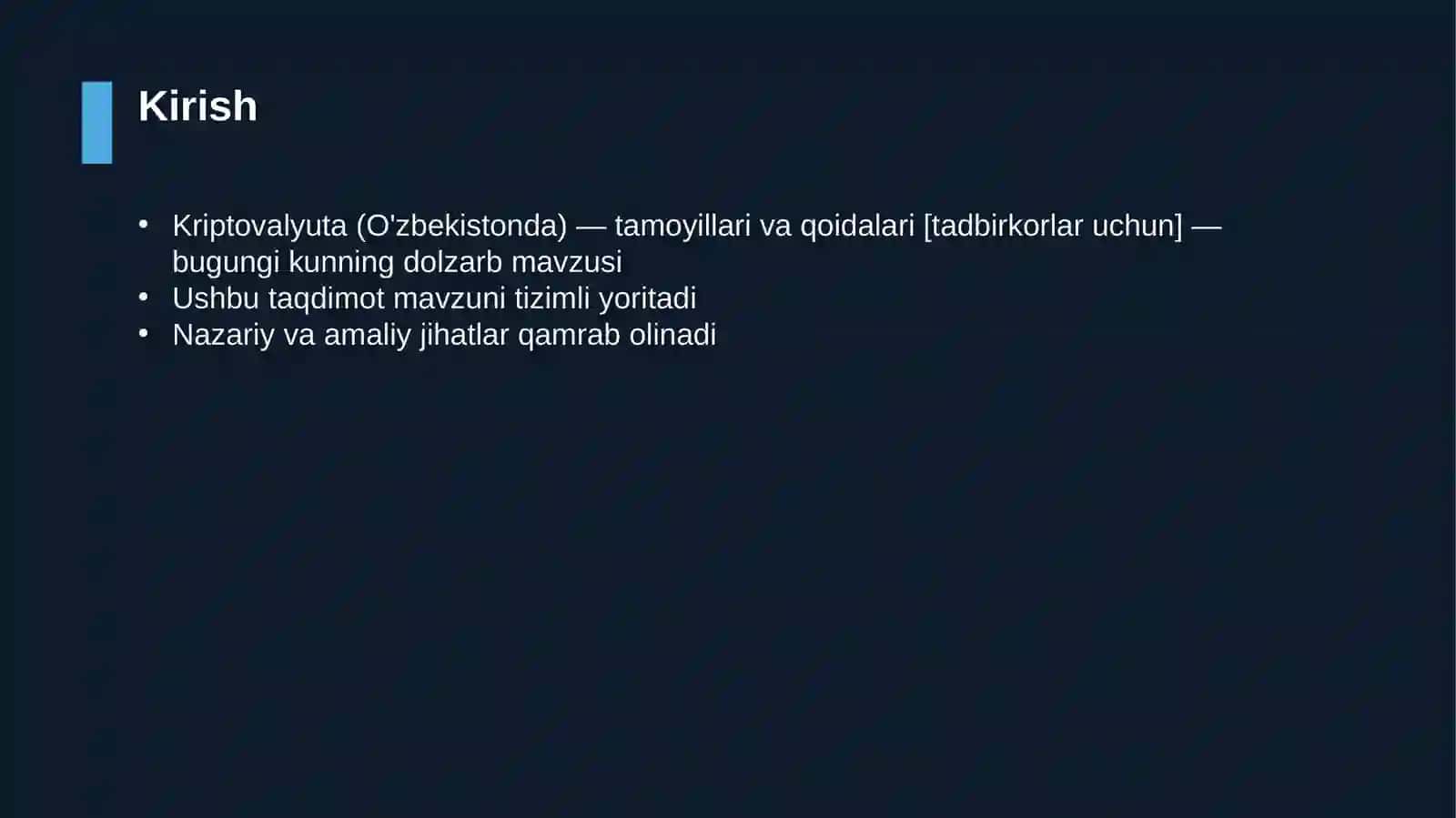 Kriptovalyuta (O'zbekistonda) — tamoyillari va qoidalari [tadbirkorlar uchun] 3