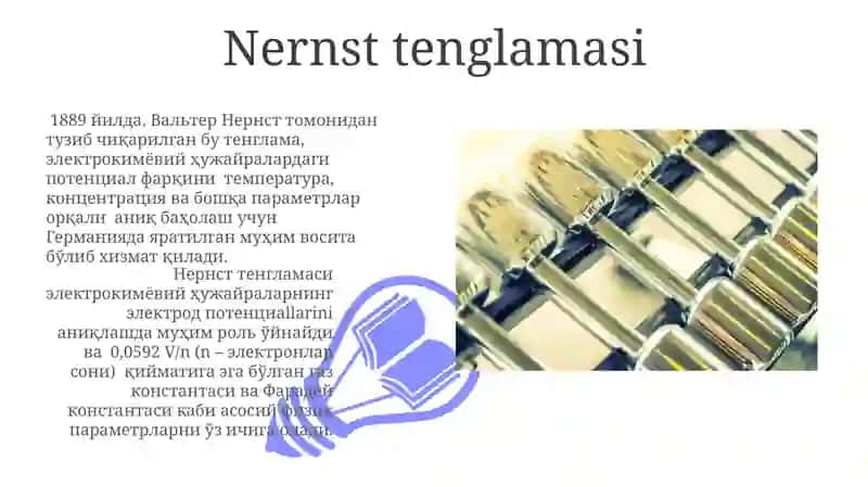 Nernst tenglamasi 3