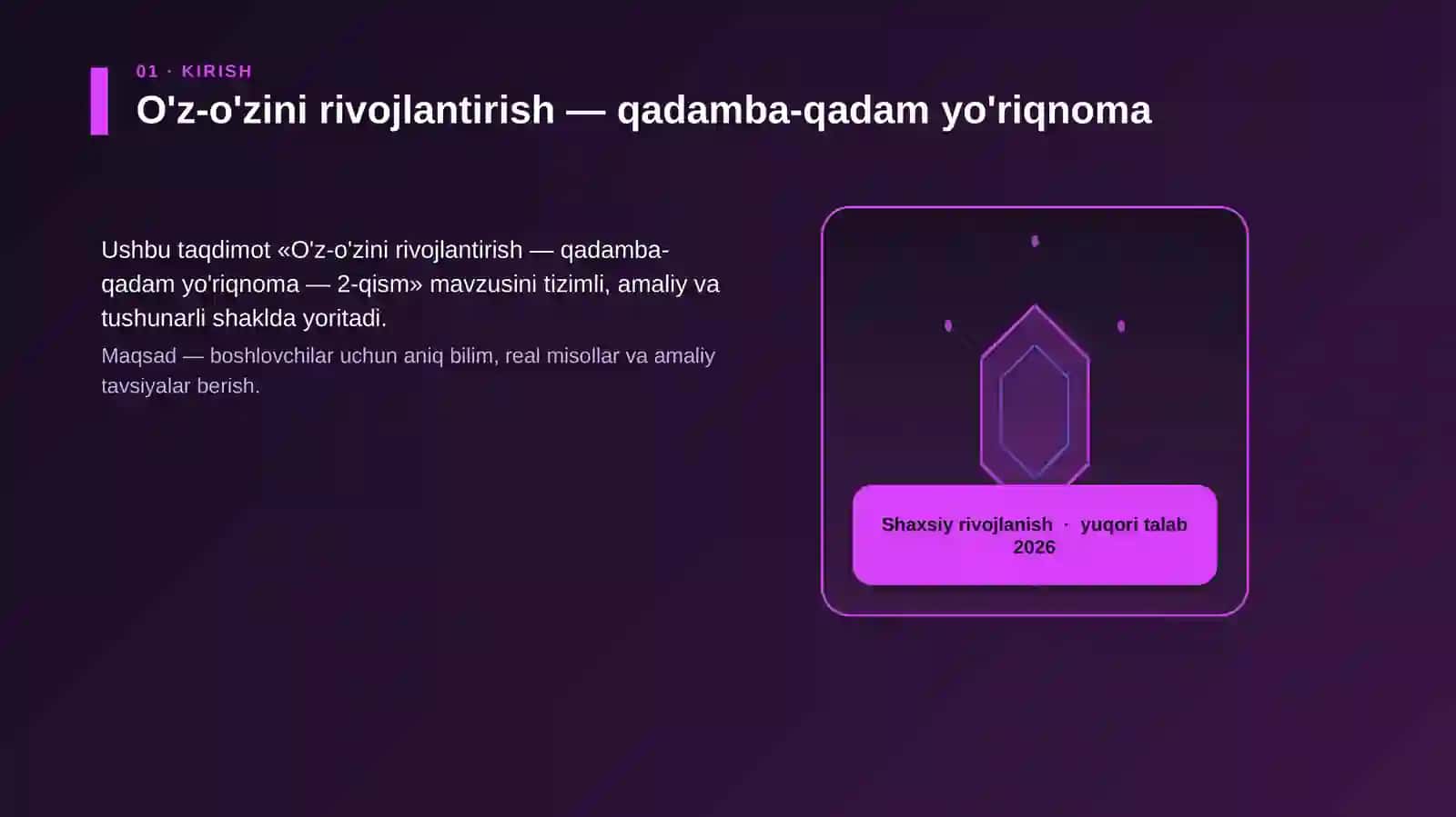 O'z-o'zini rivojlantirish — qadamba-qadam yo'riqnoma — 2-qism 3
