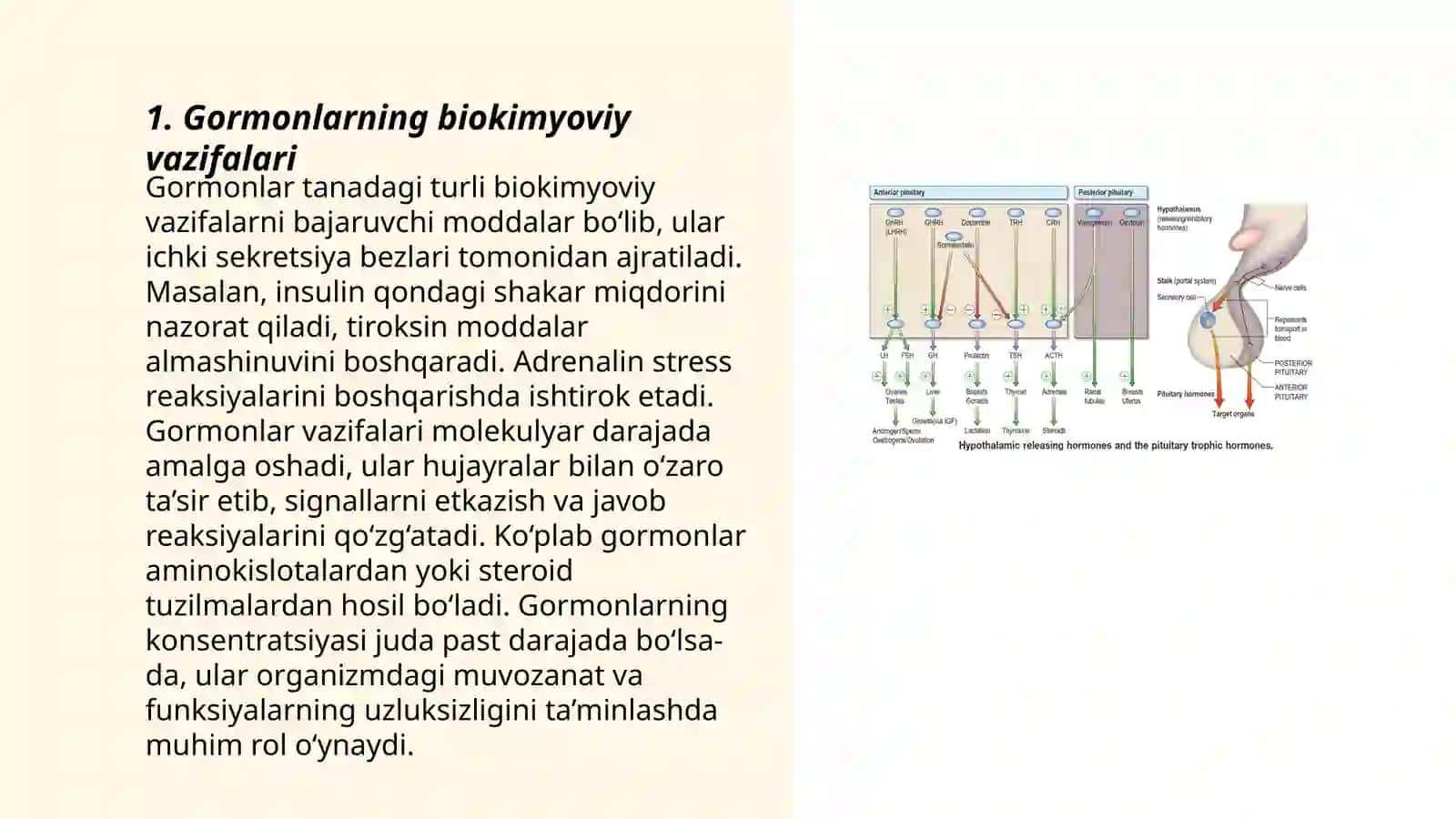 Gormonlar ta'sirini biokimyoviy baholash 3