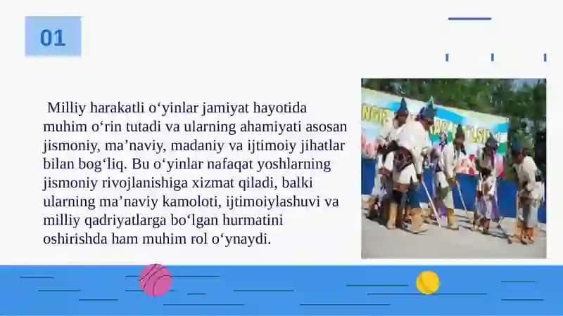 Milliy va harakatli o‘yinlar 3