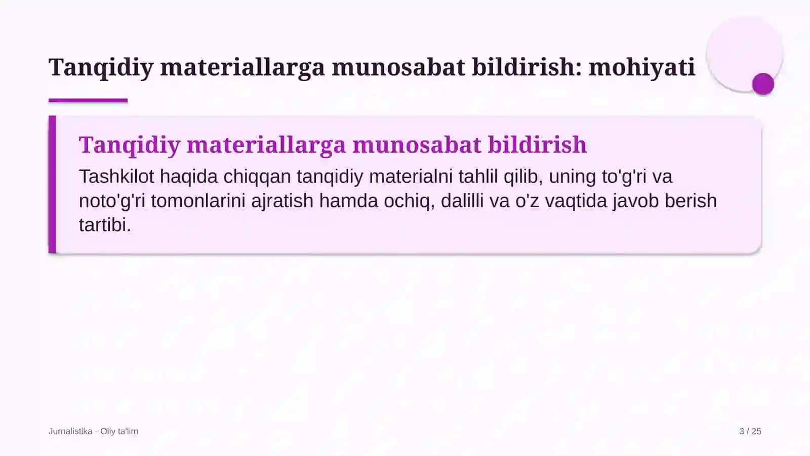 sport federatsiyalarida tanqidiy materiallarga munosabat bildirish 9001 3