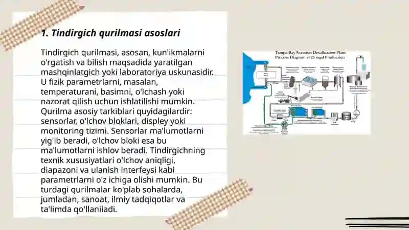 Tindirgich qurilmasi asoslari 3
