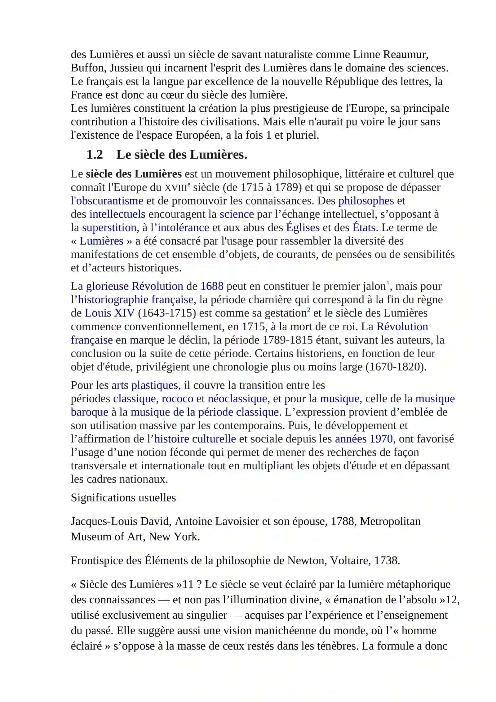 Le siècle des lumières 3