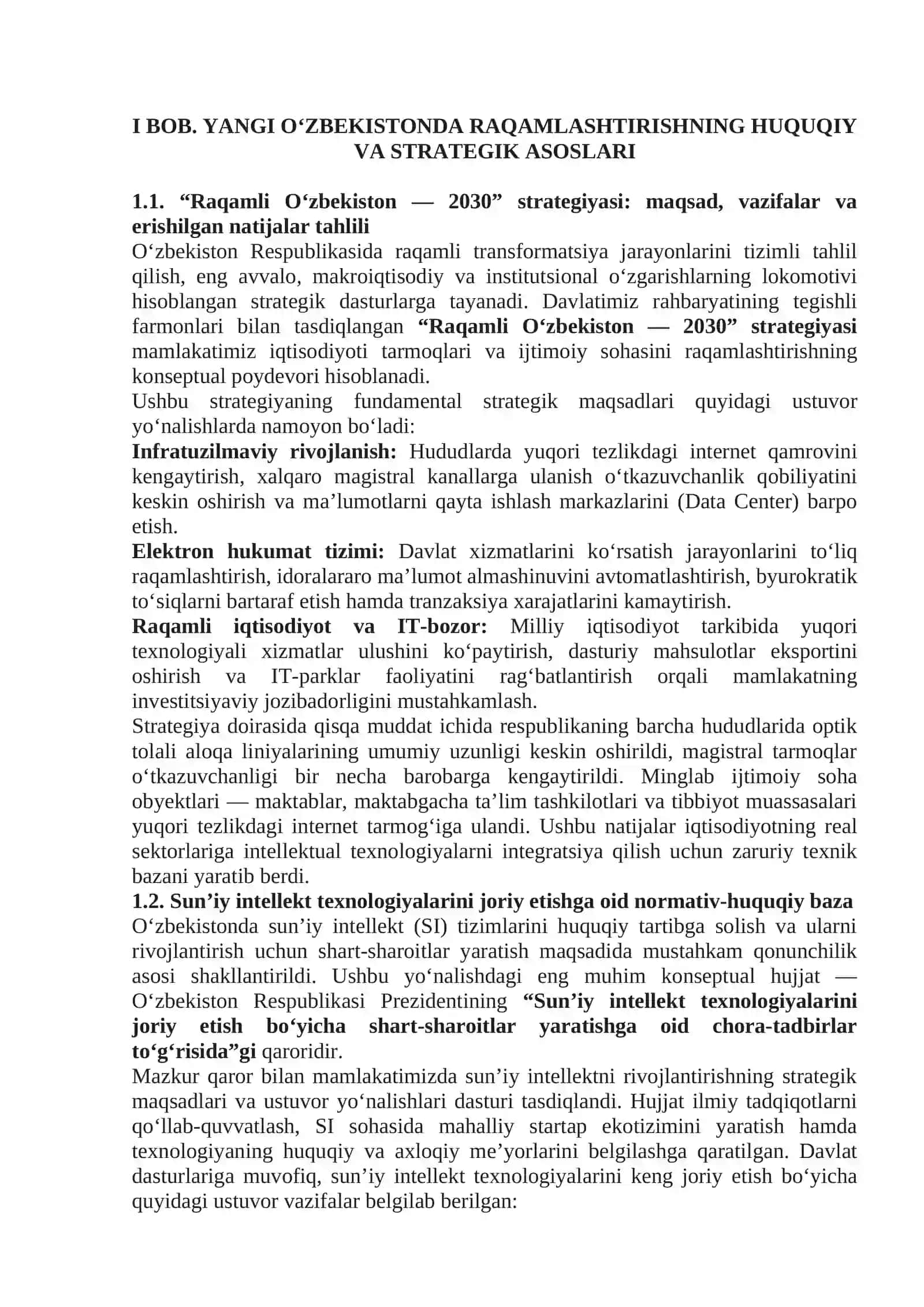 Yangi O‘zbekiston sharoitida sun’iy intellekt va internet texnologiyalaridan samarali foydalanish 3