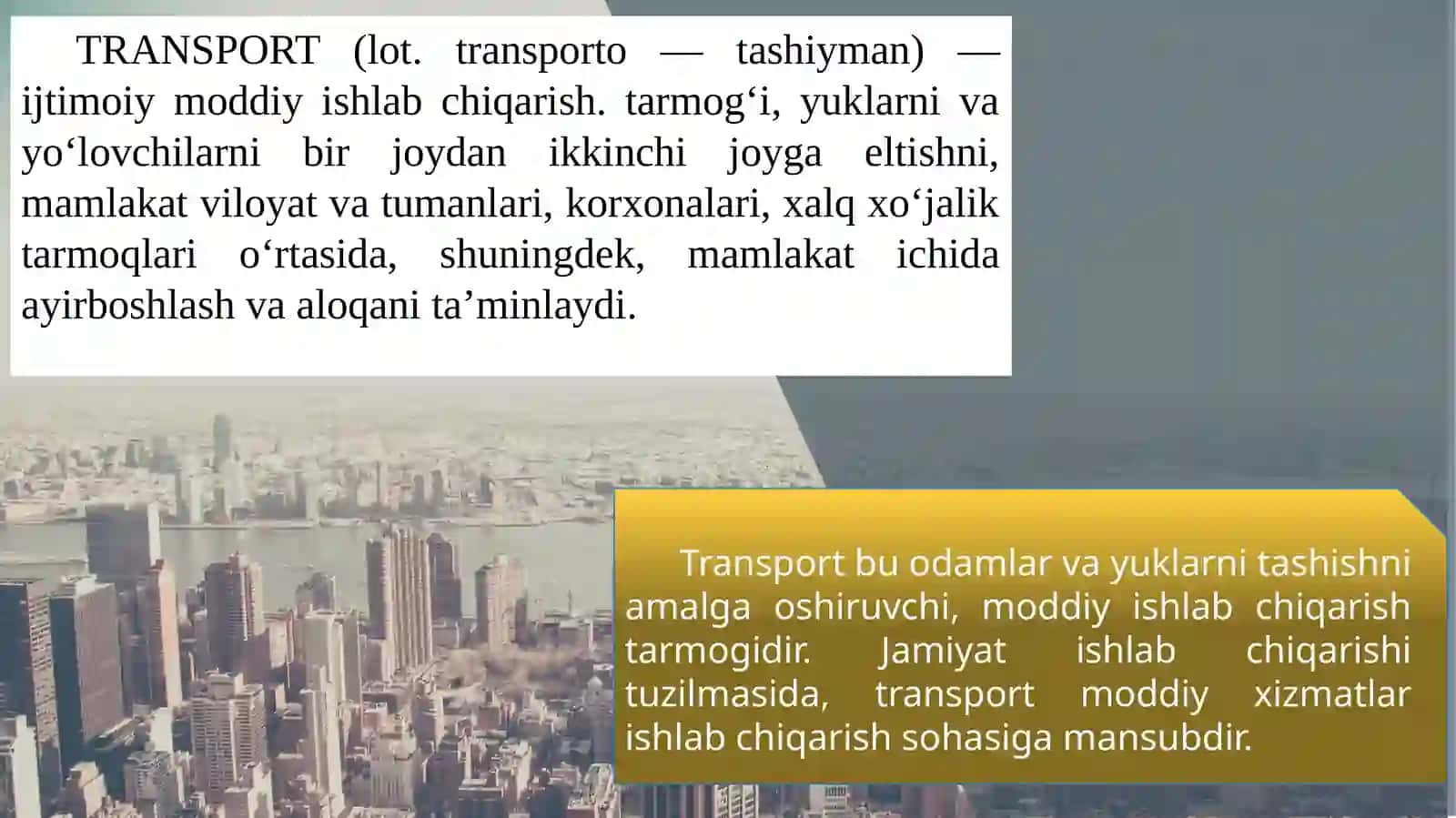 Shahar yo’lovchi transportida logistika texnologiyalari 3