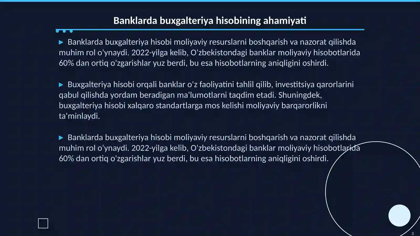 Banklarda buxgalteriya hisobini Moliyaviy hisobotlarining xalqaro standartlariga toʻliq moslashtirish orqali yanada takomillashtirish 3