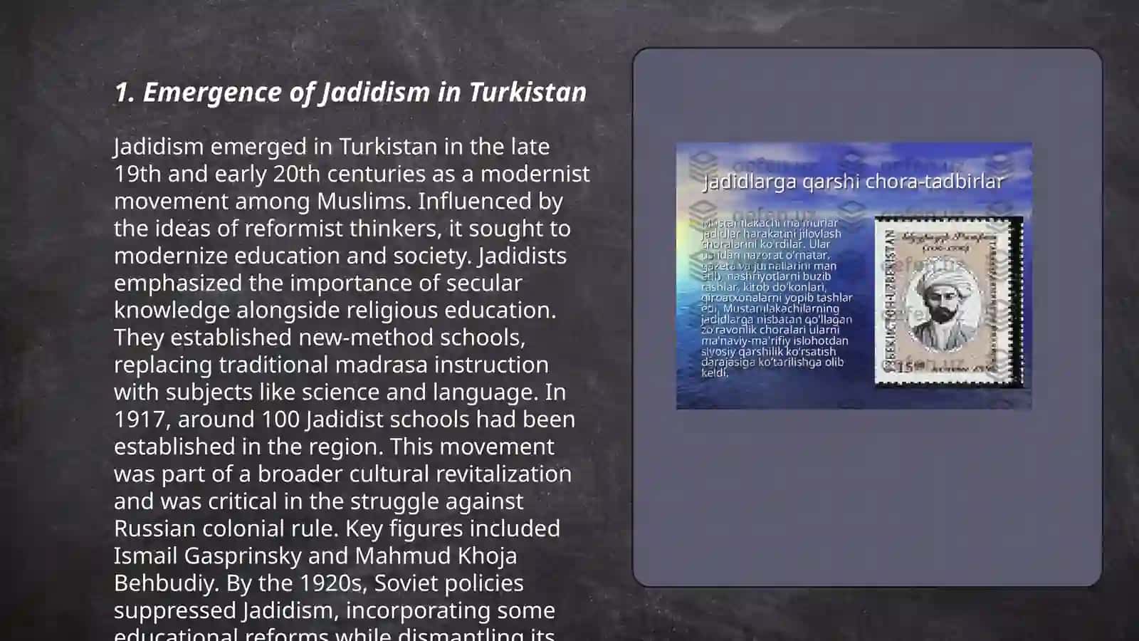 Turkistonda jadidchilik harakati va ahamiyati jadidchilik namoyondalari 3