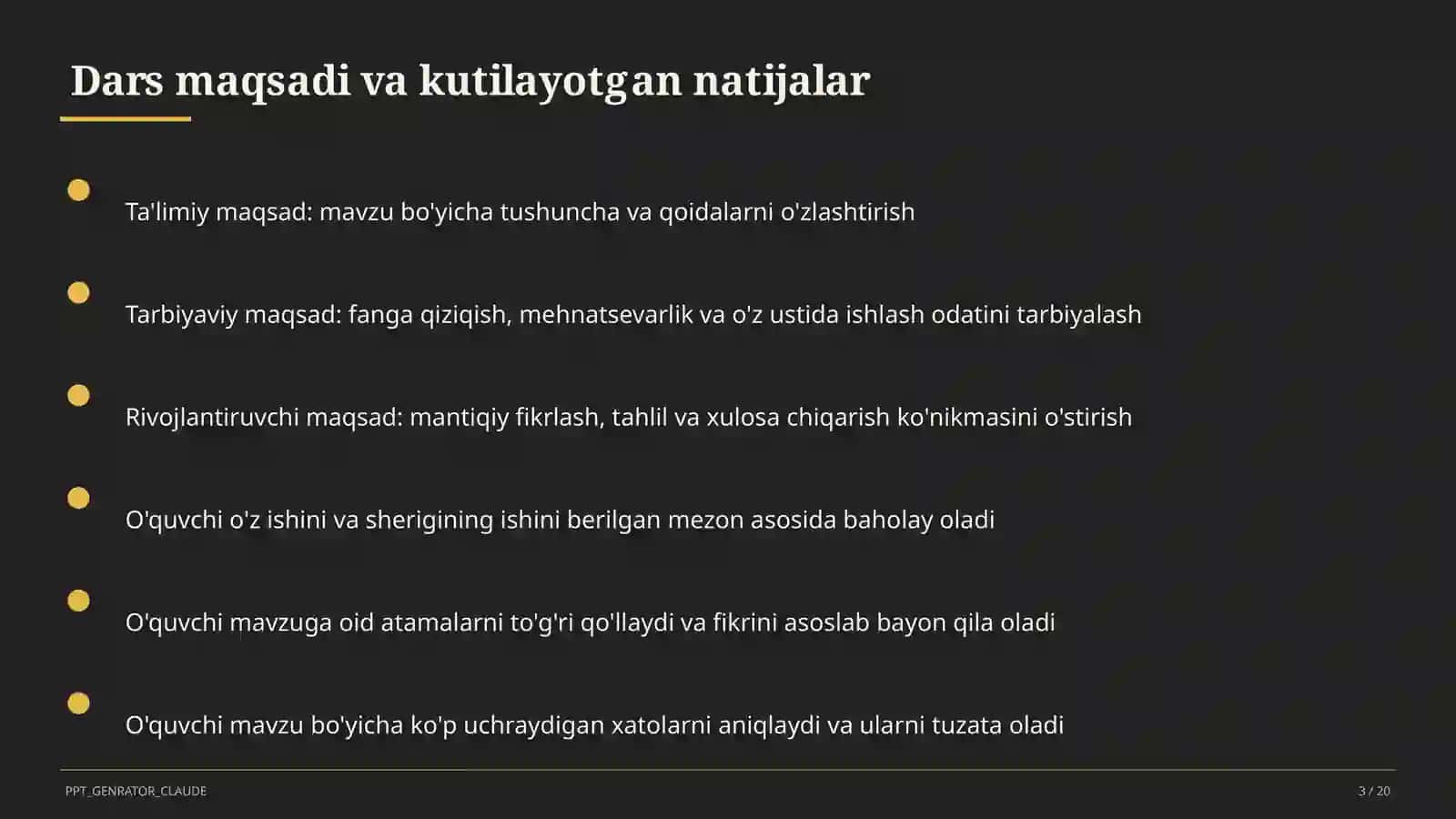 Informatika va axborot texnologiyalari (5–11) — takrorlash darsi 3