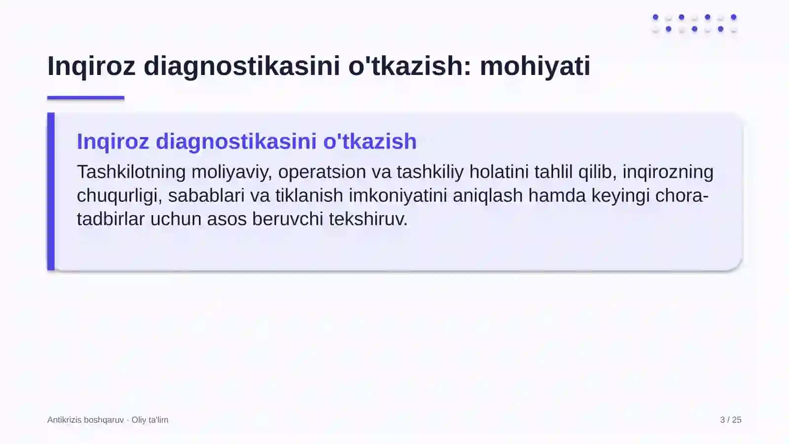arxeologiya ekspeditsiyalarida inqiroz diagnostikasini o'tkazish 5133 3