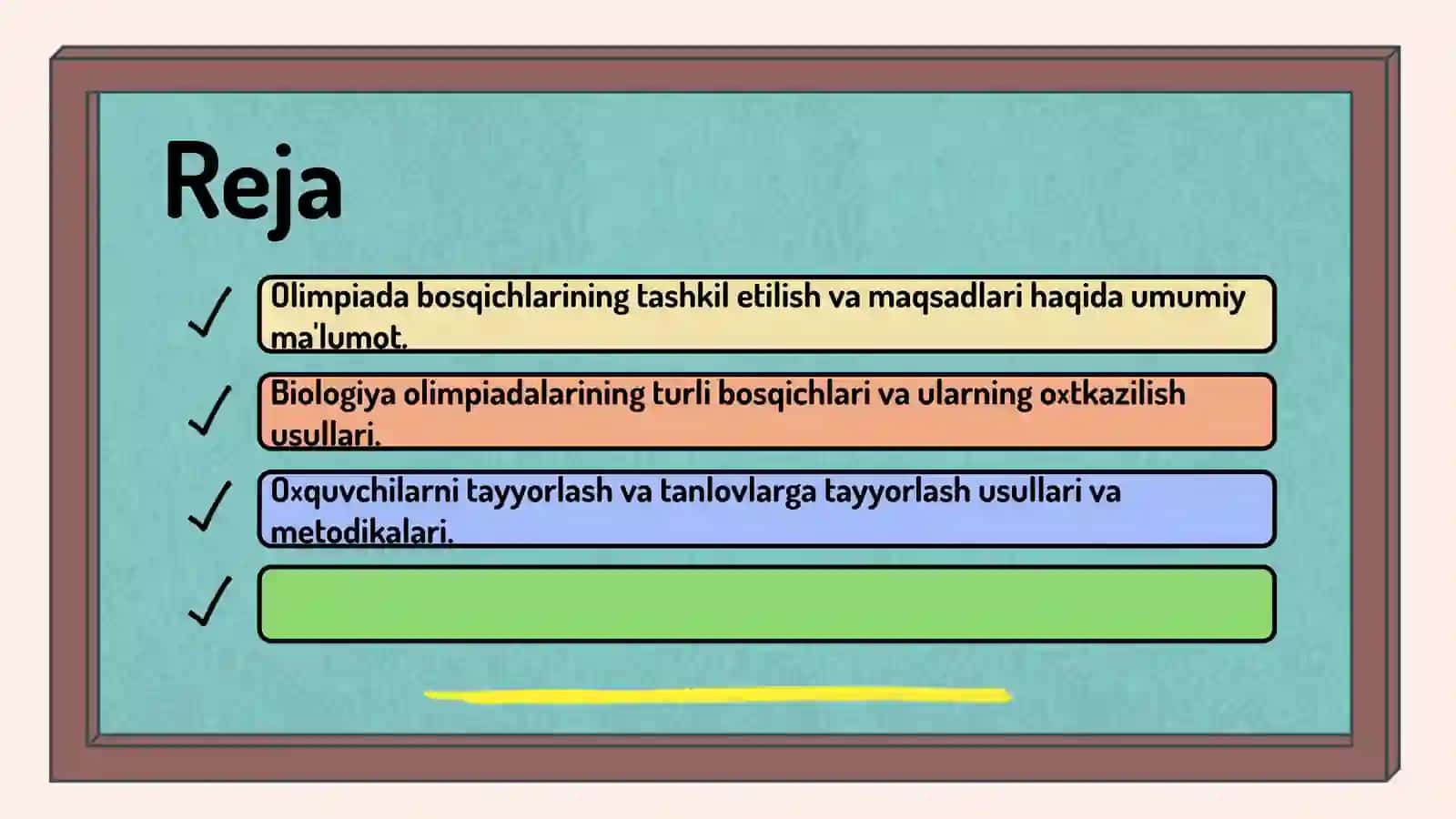 Biologiya Olimpiadalarini Tashkil Etish 3