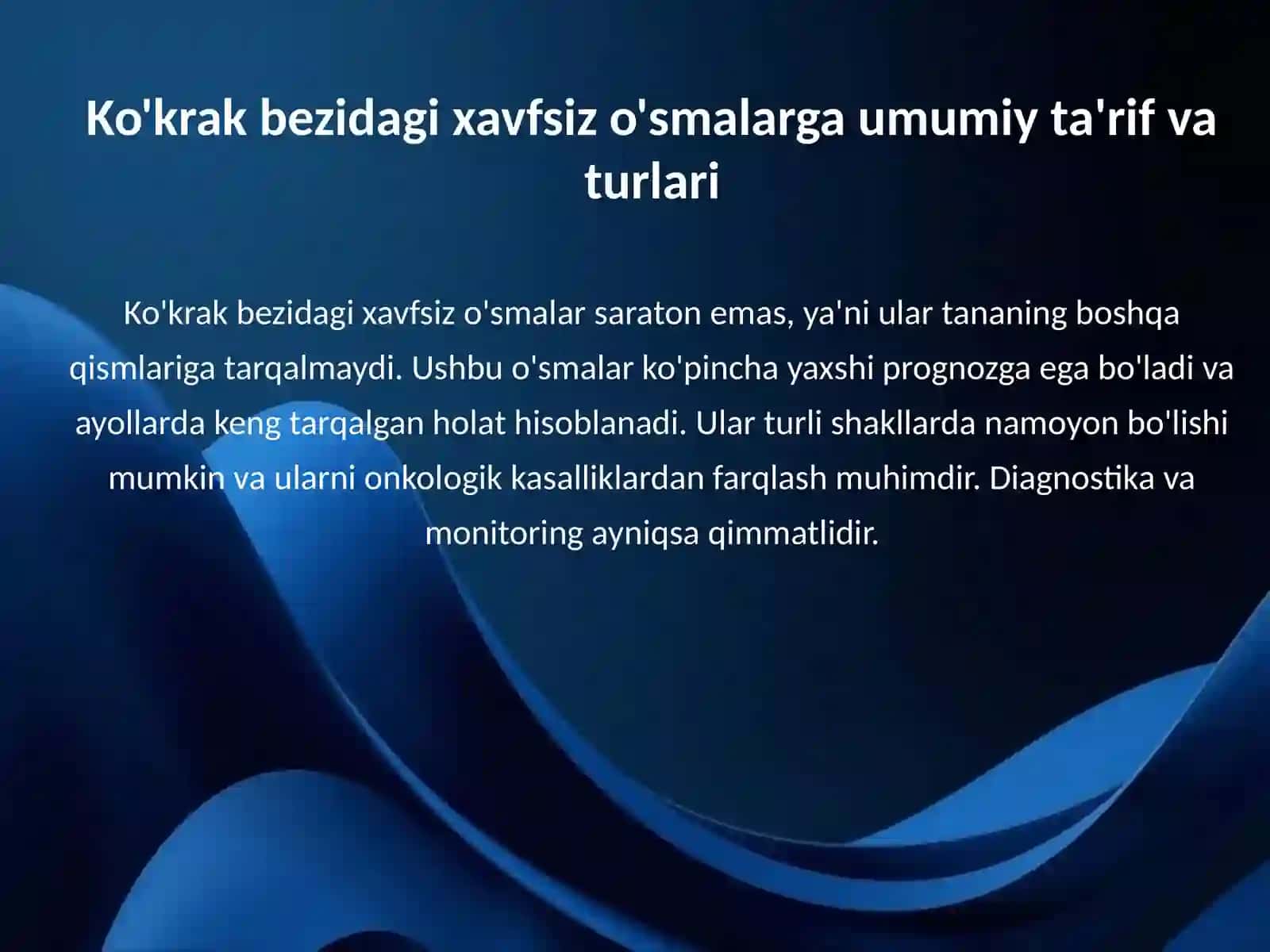 Xavfsiz o'smalar (sut bezi) 3
