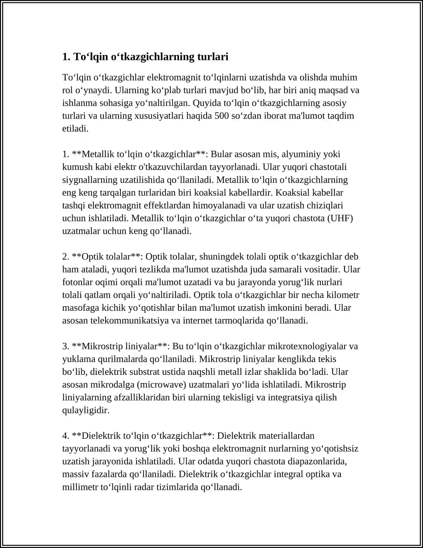 TO‘LQIN O‘TKAZGICHLAR (VOLNOVODLAR) 3