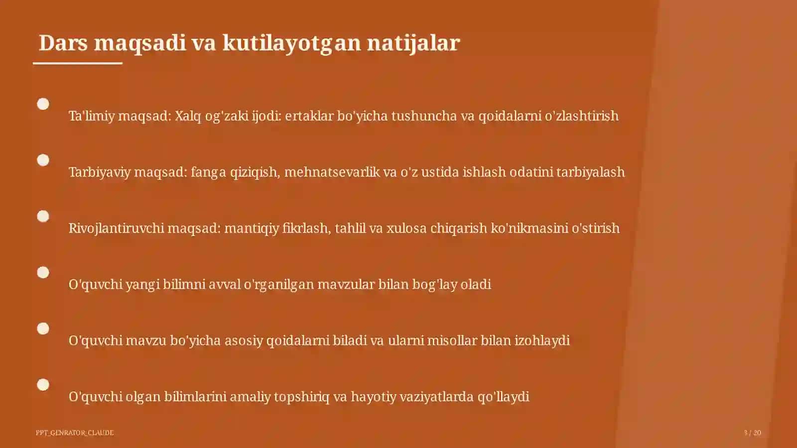 Adabiyot (5–11) — o'qituvchilar uchun 3