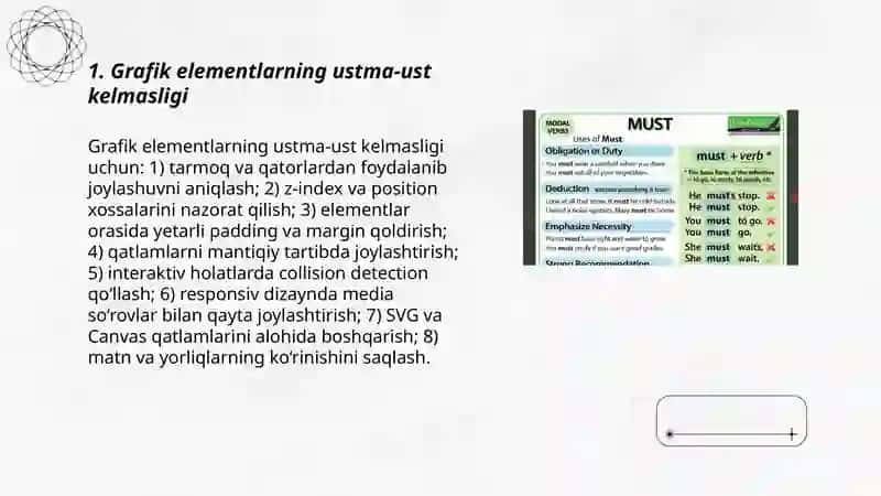 Grafik elementlarning ustma-ust kelmasligi 3