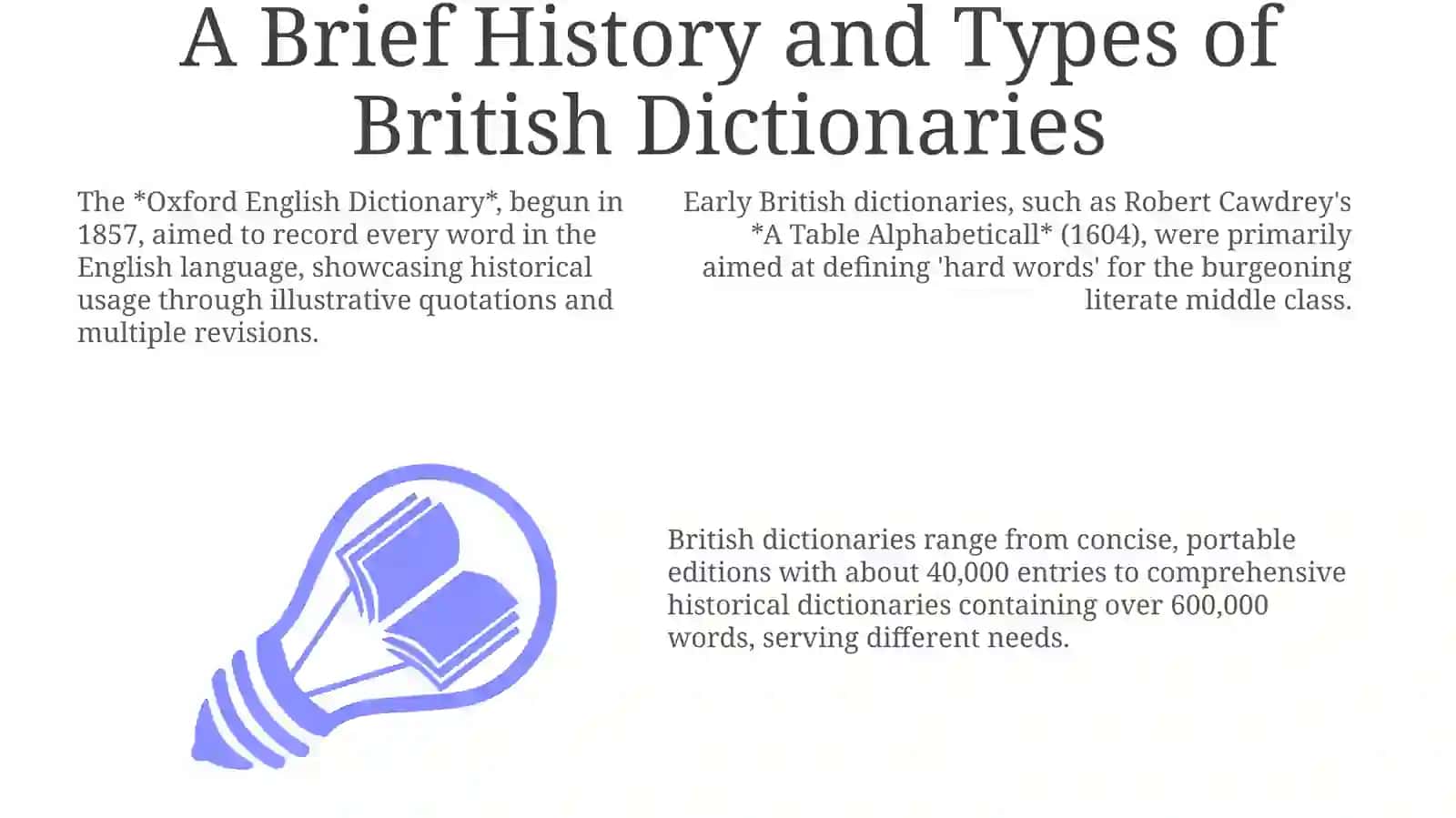 British dictionaries and basic problems of dictionarycompiling 3