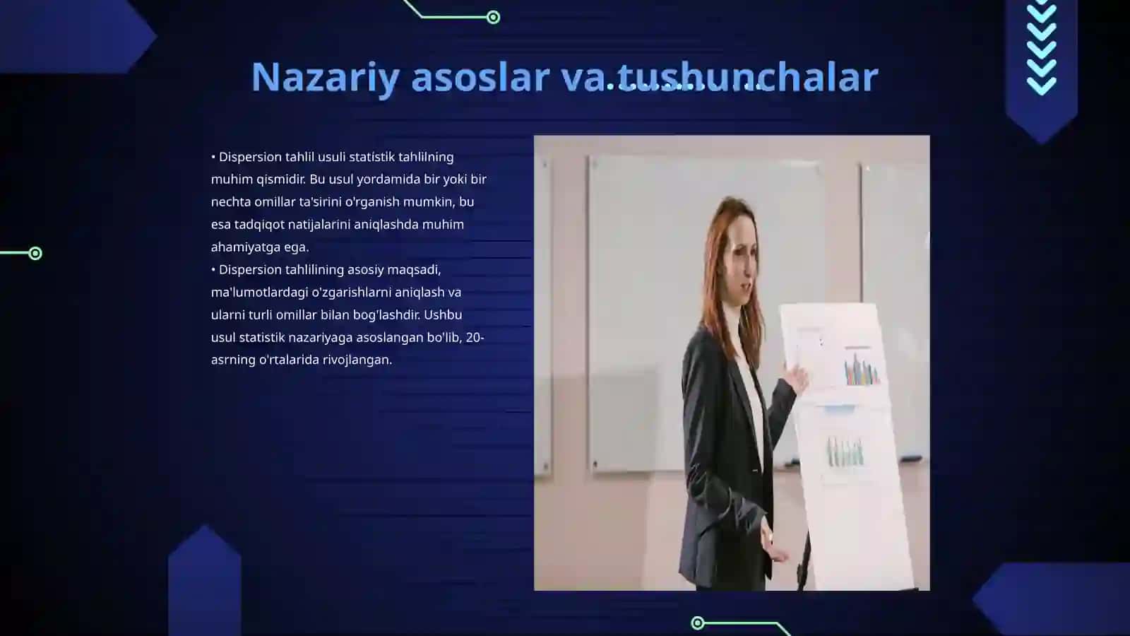 Bir faktorli dispersion tahlil usuli va uni qishloq xo‘jaligi masalalarini yechishga qo‘llanilishi 3