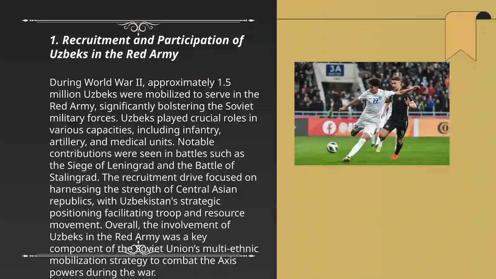 The contribution of Uzbeks to the victory in World War 3