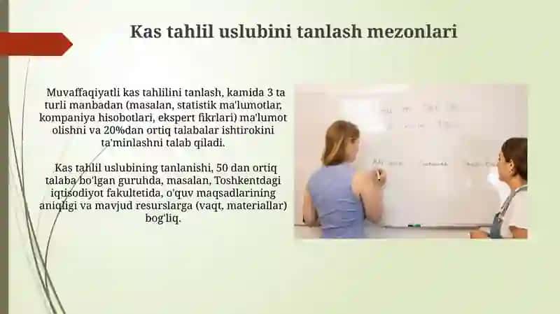 Amaliy holatlar tahlili metodikasi va misollari 3