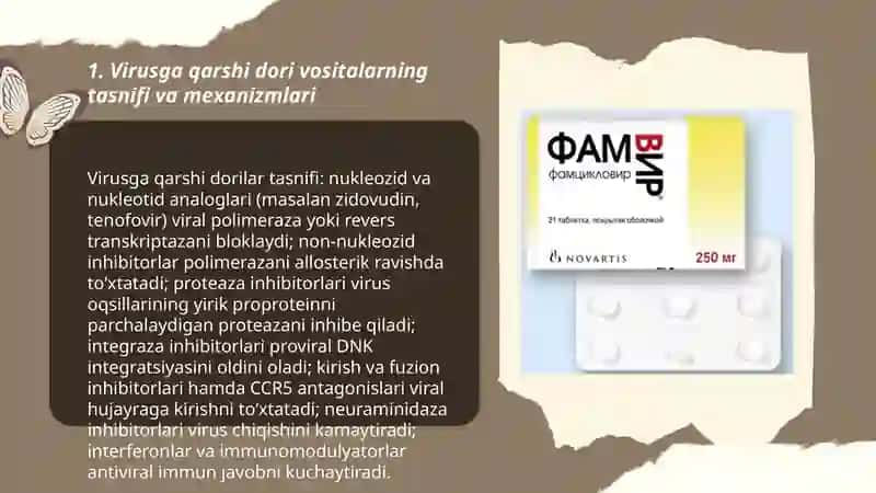 Virusga qarshi dori vositalarning klinik farmakalogiyasi 3