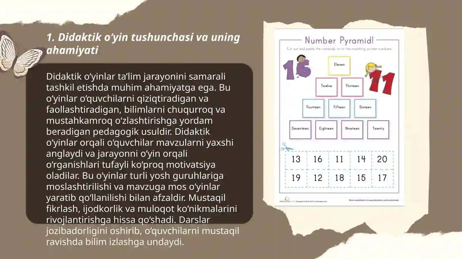 Didaktik o‘yinlar ta’lim jarayonini samarali tashkil etishda muhim ahamiyati 3