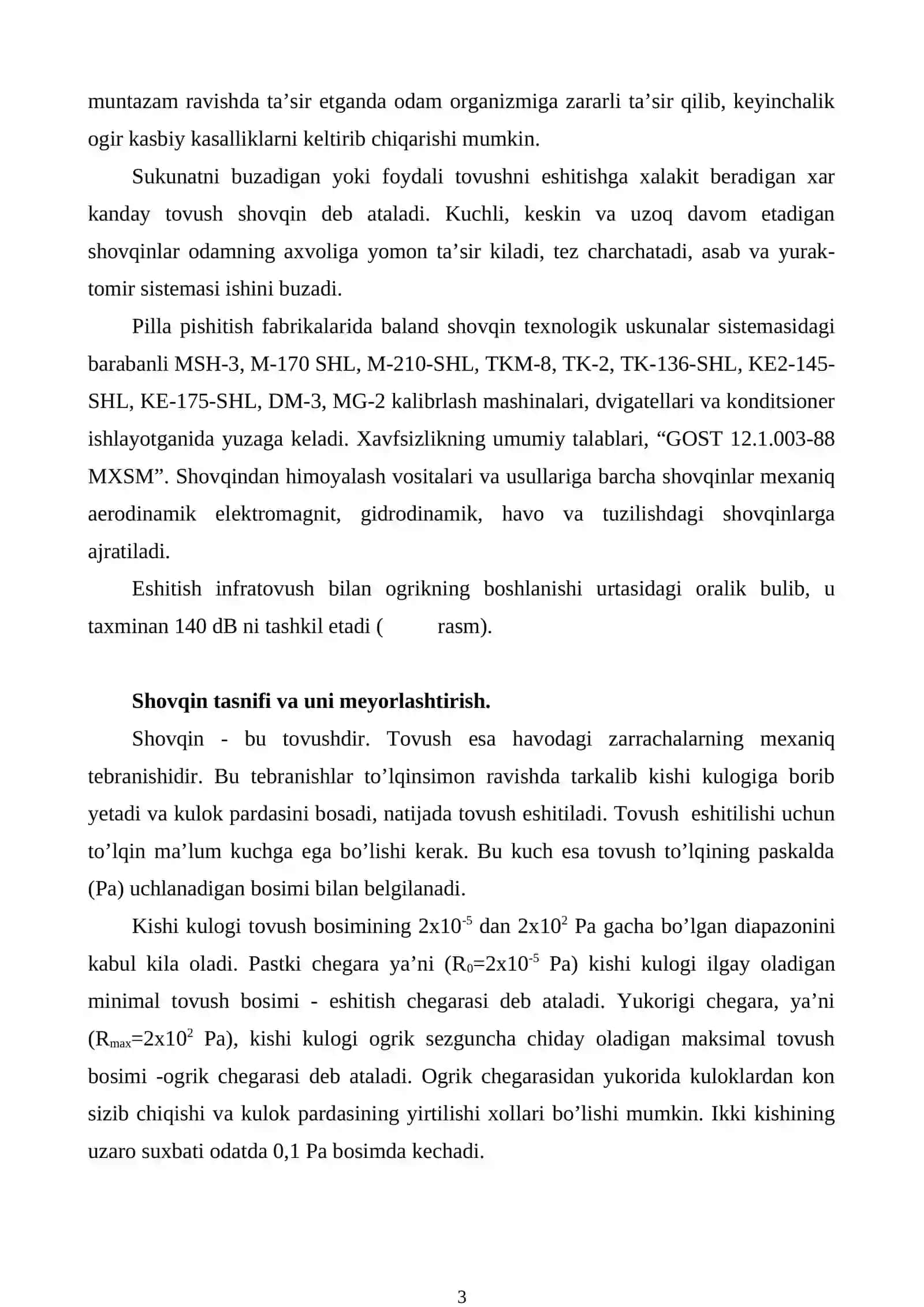 Shovqin va titrashdan himoyalanish texnik vositalarining guruhlanishi va tuzulishi 3