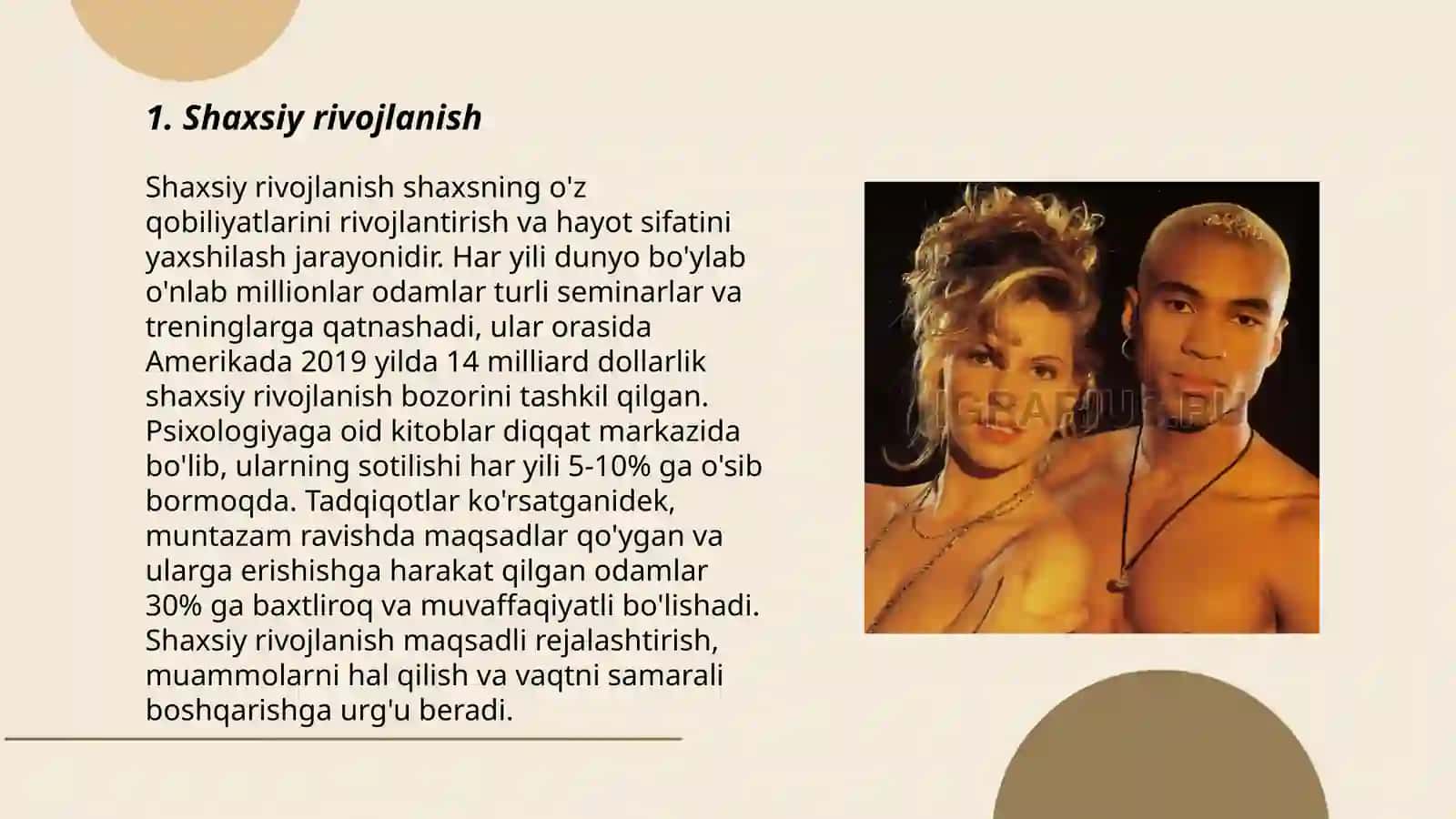 Shaxsiy rivojlanish 3