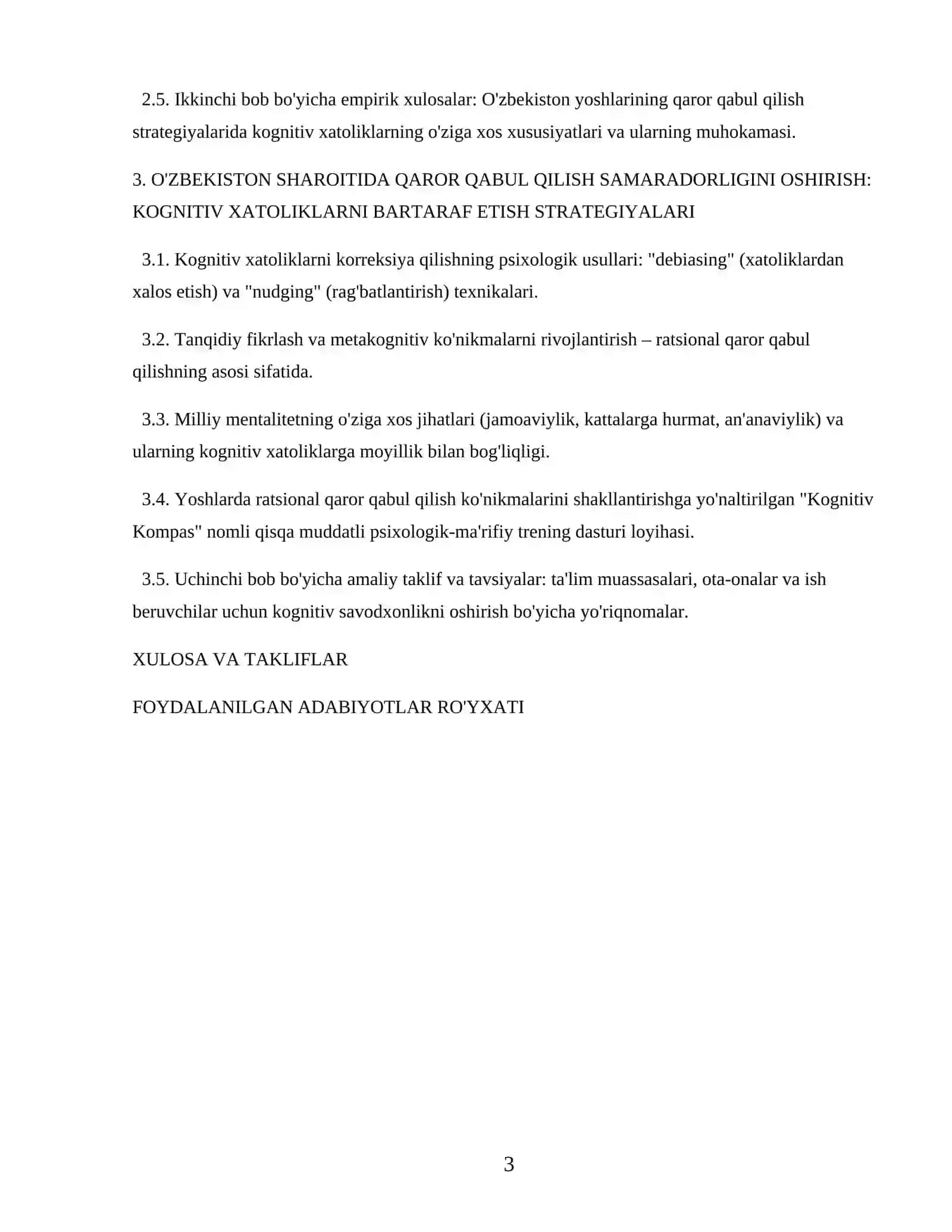 Kognitiv xatoliklarning qaror qabul qilish jarayoniga ta'siri ( D.Kahneman nazariyasi asosida psixologik tahlil) 3