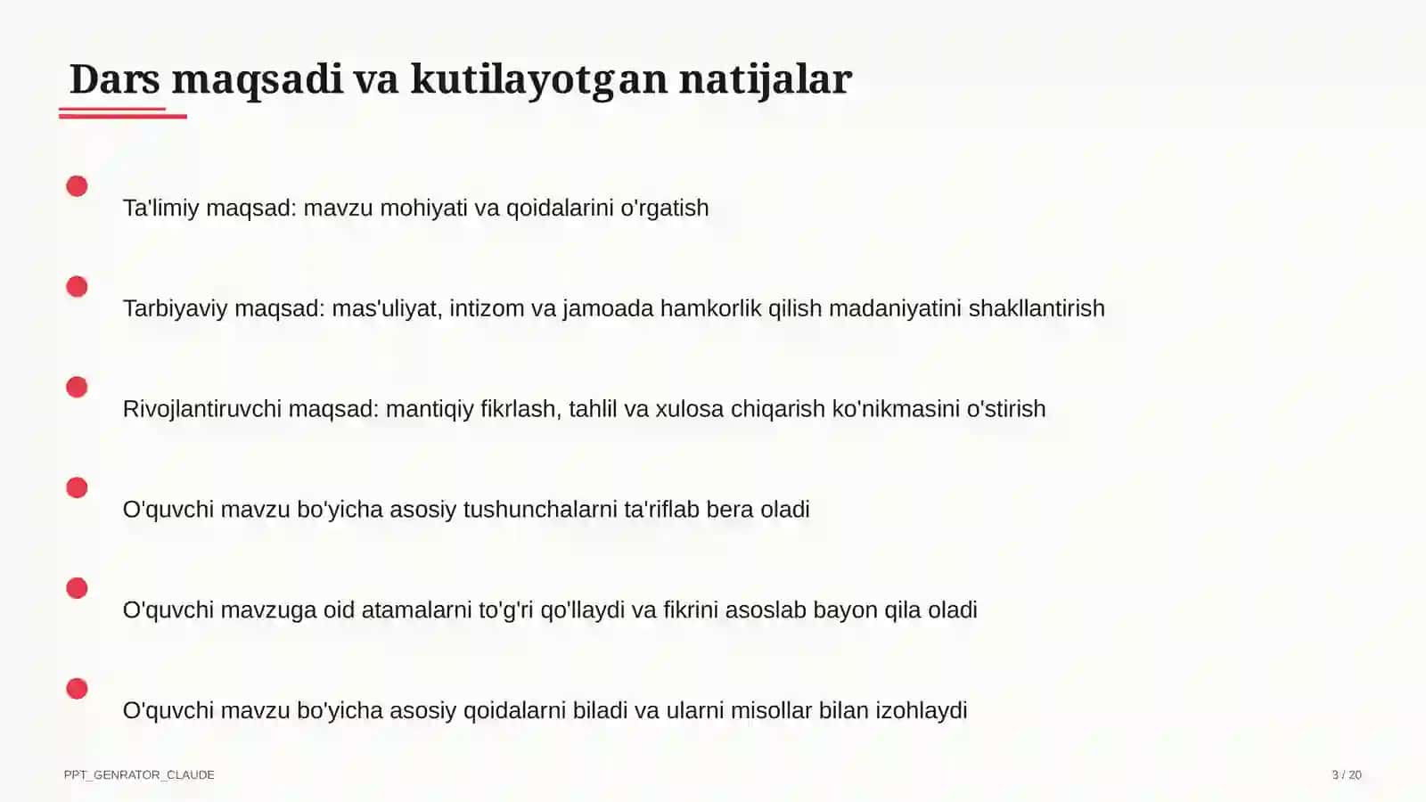 Rus tilida kelishiklar tizimi: umumlashtirish (6-sinf) 3