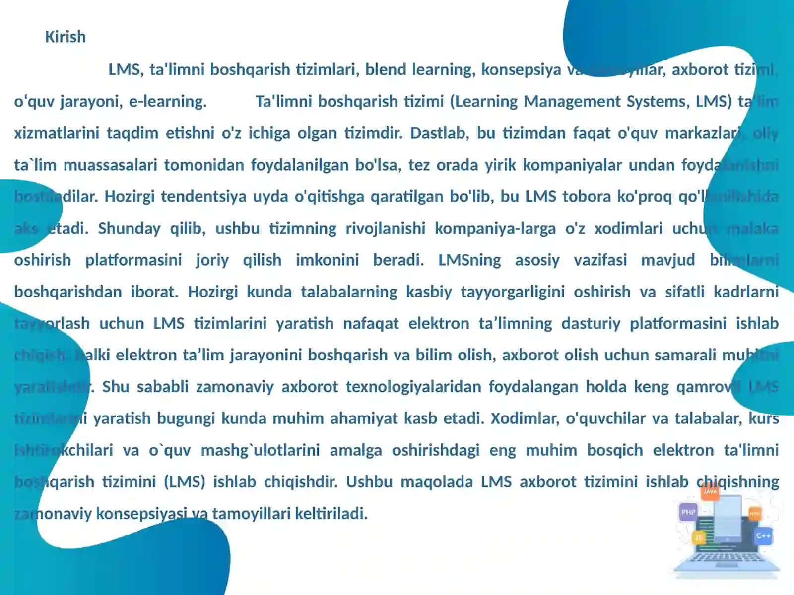 Axborot Tizimlarining Qurilish Tamoyillari va Konsepsiyasi 3
