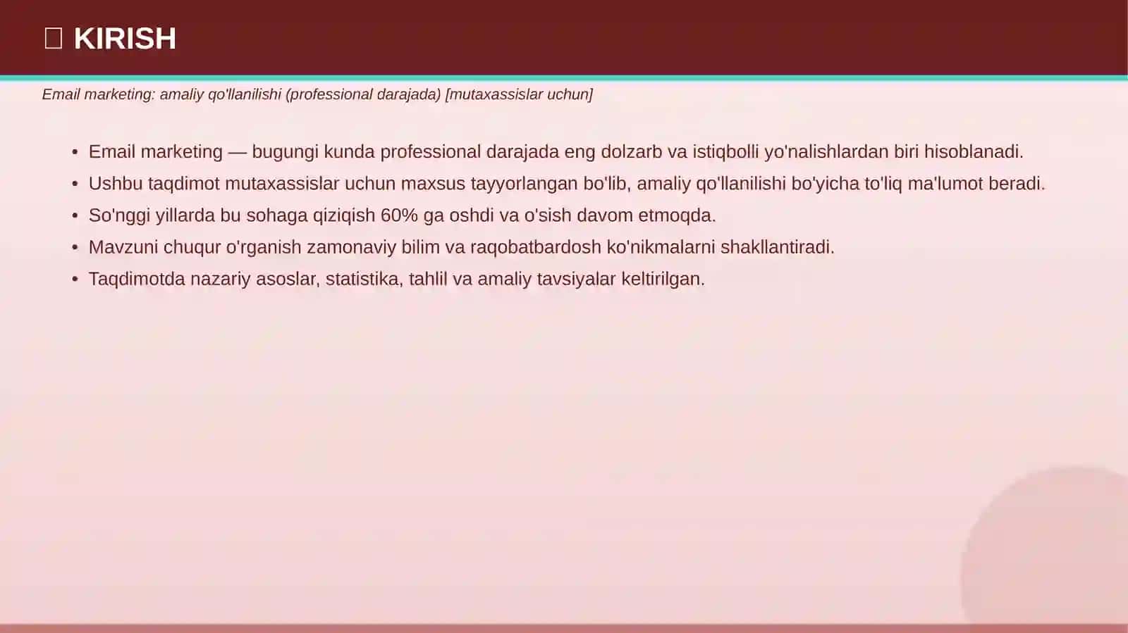PROFESSIONAL TAQDIMOT • 2026 3