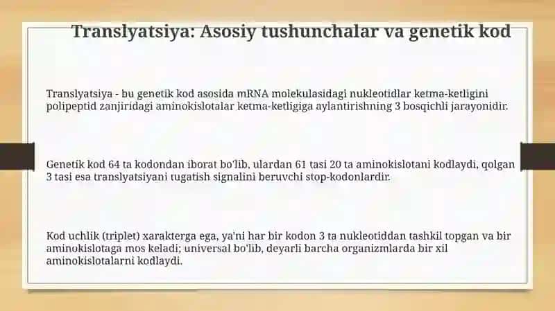 Oqsil biosintezi 3