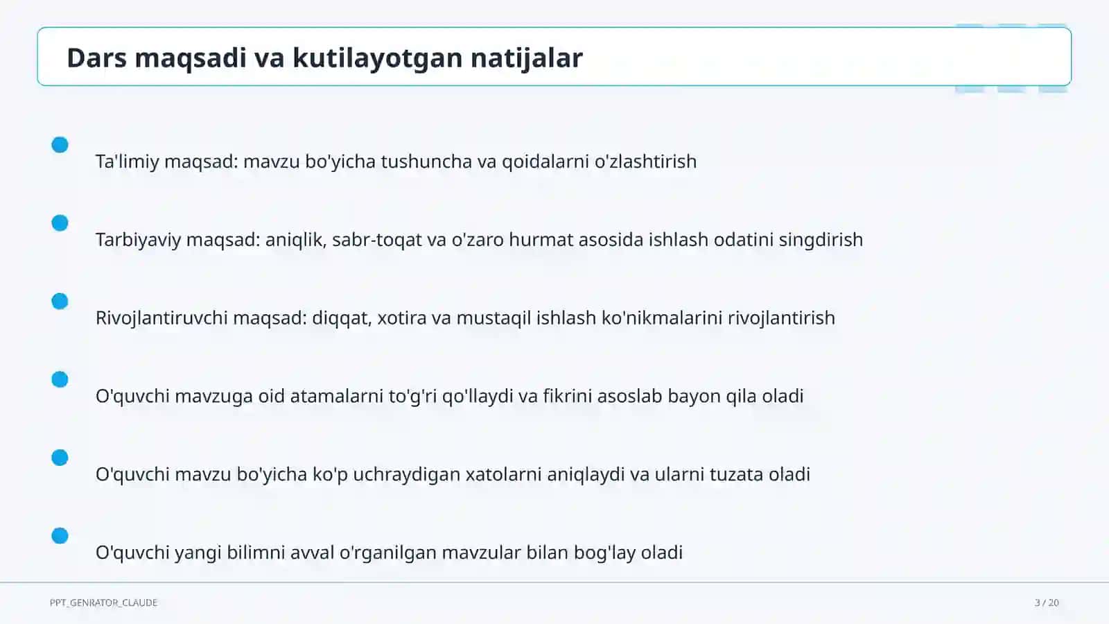 Sinf soati va tarbiyaviy tadbirlar 3