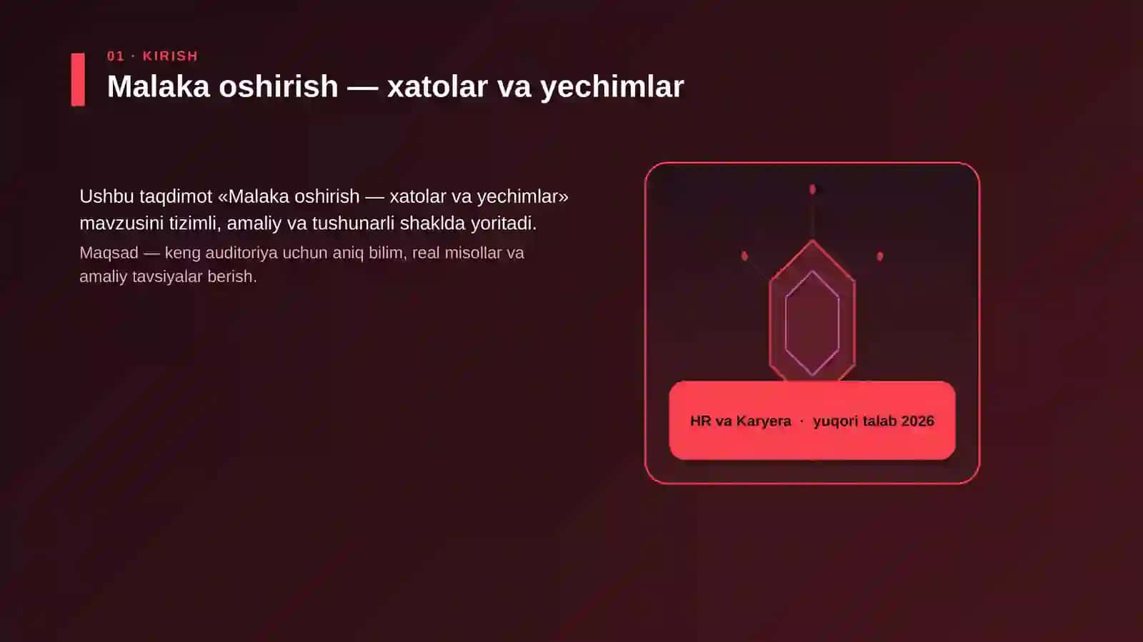Malaka oshirish — xatolar va yechimlar 3