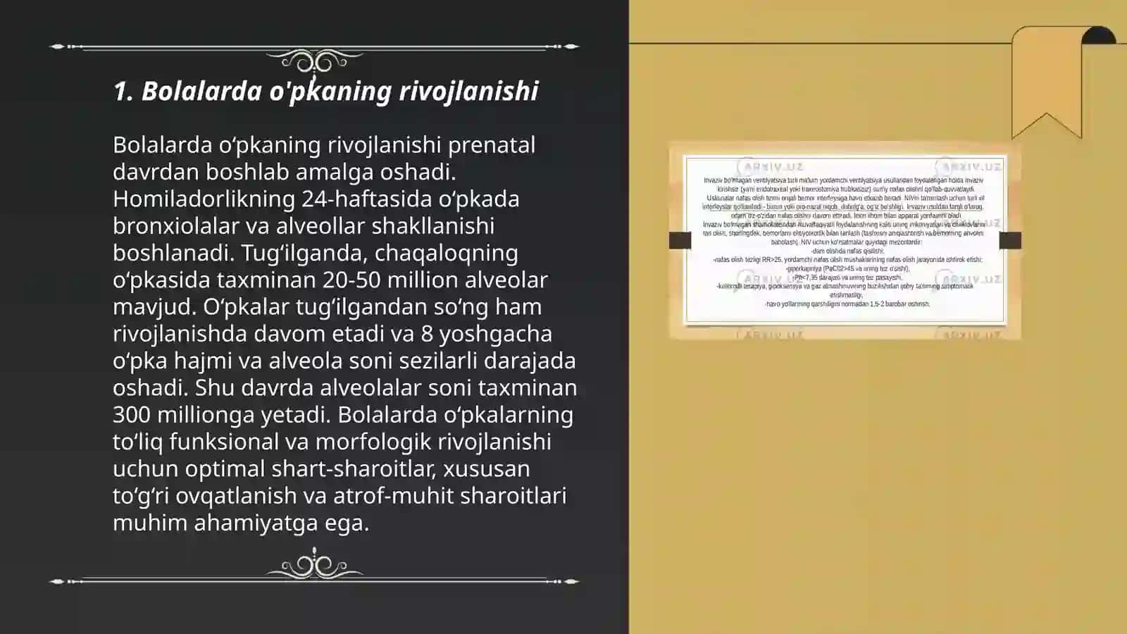 Bolalarda nafas olish tizimining anatomik va funktsional xususiyatlari 3