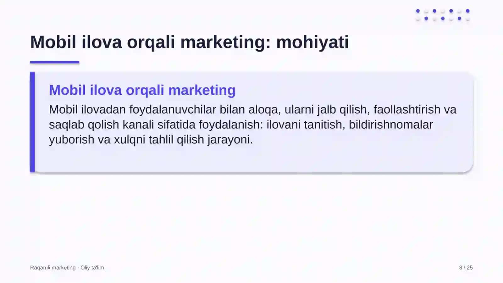 qon quyish markazlarida mobil ilova orqali marketing 3555 3