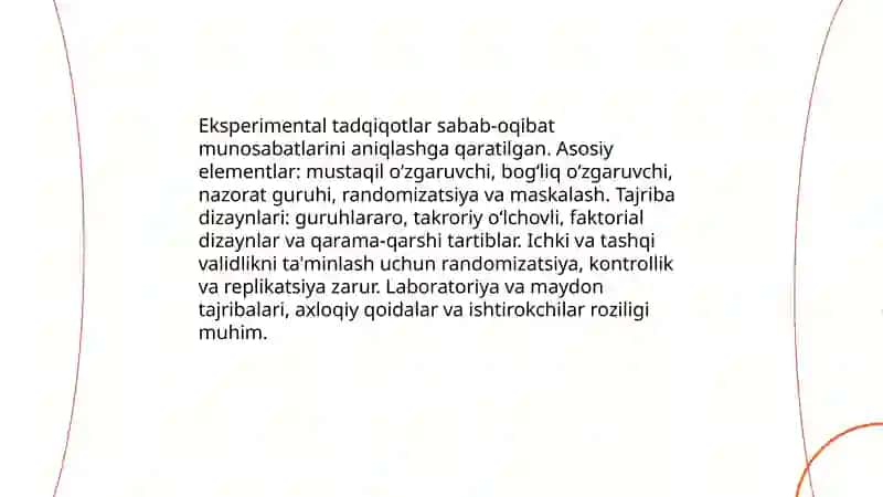 Hozirgi zamon psixologiyasining tadqiqot metodlari 3